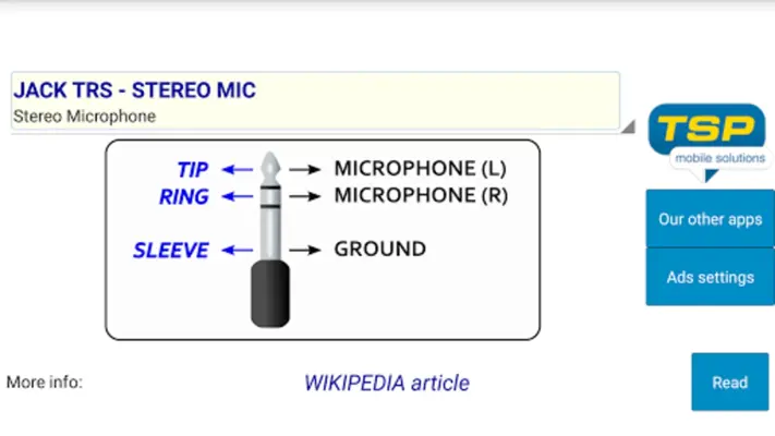 Audio Connectors Pinouts android App screenshot 2